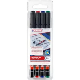   Alkoholos marker készlet, OHP, 1 mm, EDDING "142 M", 4 különböző szín