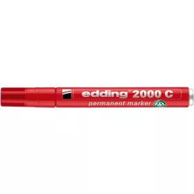   Alkoholos marker, 1,5-3 mm, kúpos, EDDING "2000", piros