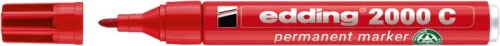 Alkoholos marker, 1,5-3 mm, kúpos, EDDING "2000", piros