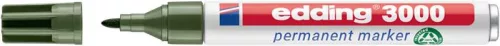 Alkoholos marker, 1,5-3 mm, kúpos, EDDING "3000", olívazöld