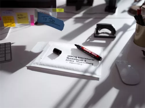 Alkoholos marker, 1,5-3 mm, kúpos, EDDING "300", fekete