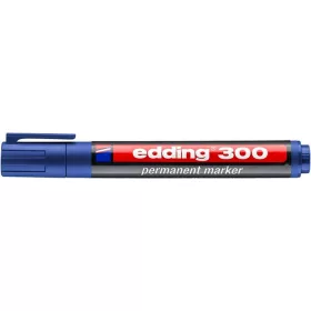   Alkoholos marker, 1,5-3 mm, kúpos, EDDING "300", kék