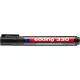 Alkoholos marker, 1-5 mm, vágott, EDDING "330", fekete