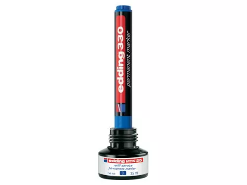 Alkoholos marker, 1-5 mm, vágott, EDDING "330", piros