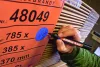 Alkoholos marker, 1-5 mm, vágott, EDDING "330", piros