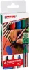 Alkoholos marker készlet, 1-5 mm, vágott, EDDING "330", 4 különböző szín
