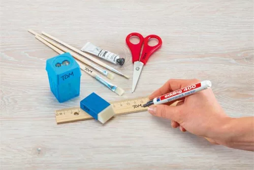 Alkoholos marker, 1 mm, EDDING "400", fekete