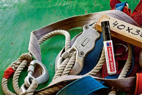 Alkoholos marker, 4-12 mm, vágott, EDDING "800", fekete