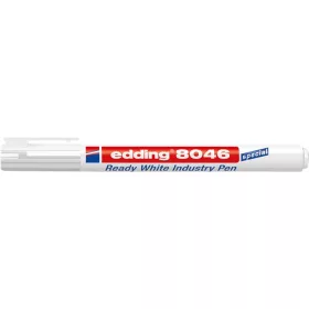   Alkoholos marker, 1-3 mm, kúpos, ipari, EDDING "8046", fehér