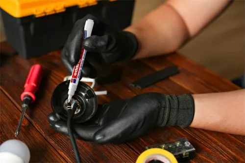 Alkoholos marker, 1-3 mm, kúpos, ipari, EDDING "8046", fehér