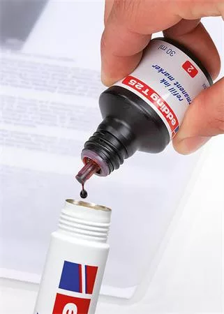 Alkoholos marker, 5-16 mm, vágott, EDDING "850", fekete