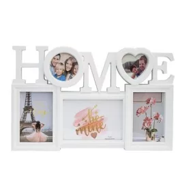 Képkeret, fali, műanyag, HOME felirattal