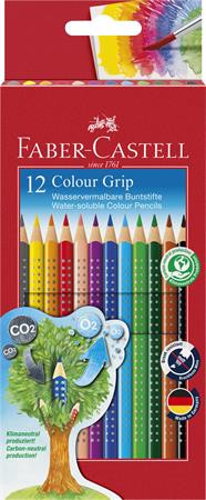 Színes ceruza Faber-Castell Grip 12db-os háromszögletű