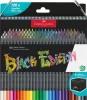 Színes ceruza készlet, háromszögletű, FABER-CASTELL "Black Edition",  100 különböző szín