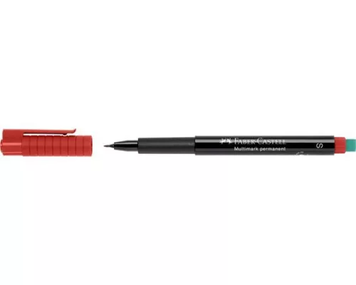 Alkoholos marker, OHP, 0,4 mm, FABER-CASTELL "Multimark 1523", piros