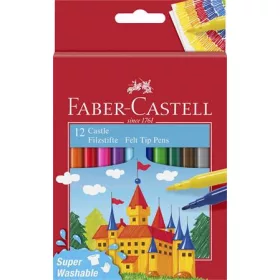   Filctoll készlet, FABER-CASTELL, 12 különböző szín"Castle"
