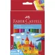 Filctoll készlet, FABER-CASTELL, 12 különböző szín"Castle"