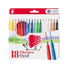   Filctoll készlet, 1 mm, ICO "Süni 300", 18 különböző szín