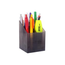 Írószertartó, szögletes, 4 rekeszes  több színben
