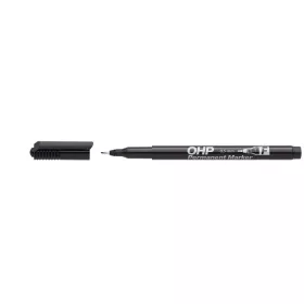 Alkoholos marker, OHP, 0,5 mm, F, ICO, fekete