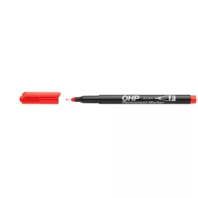 Alkoholos marker, OHP, 0,5 mm, F, ICO, piros
