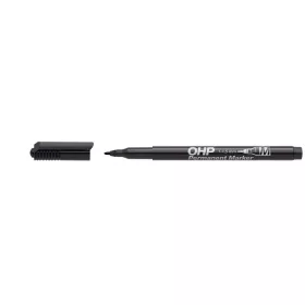 Alkoholos marker, OHP, 1-1,5 mm, M, ICO, fekete