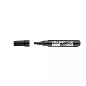   Alkoholos marker, 1-4 mm, vágott, ICO "Permanent 12 XXL", fekete