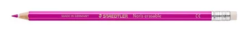 Színes ceruza készlet radírral, hatszögletű, STAEDTLER "Noris Club", 12 különböző szín