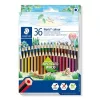 Színes ceruza készlet, hatszögletű, STAEDTLER "Noris Colour 185", 36 különböző szín