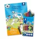 Színes ceruza készlet, hatszögletű, színezőfüzettel, STAEDTLER "Noris® Colour 185", 12 szín