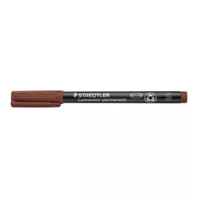   Alkoholos marker, OHP, 0,4 mm, STAEDTLER "Lumocolor® 313 S", barna