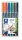 Alkoholos marker készlet, OHP, 1 mm, STAEDTLER "Lumocolor® 317 M", 6 különböző szín