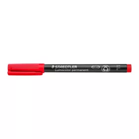   Alkoholos marker, OHP, 0,6 mm, STAEDTLER "Lumocolor® 318 F", piros