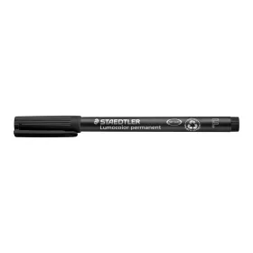   Alkoholos marker, OHP, 0,6 mm, STAEDTLER "Lumocolor® 318 F", fekete