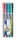 Alkoholos marker készlet, OHP, 0,6 mm, STAEDTLER "Lumocolor® 318 F", 4 különböző szín