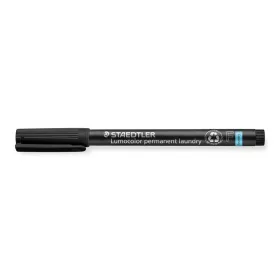   Textil jelölő alkoholos marker, 0,6 mm, kúpos, STAEDTLER "Lumocolor® laundry 319 LM", fekete