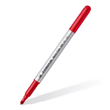 Filctoll készlet, 1-3 mm, kétvégű, kimosható, STAEDTLER "Noris® 320, 12 különböző szín