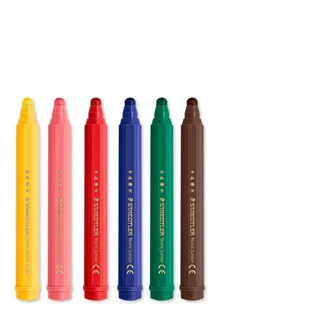 Filctoll készlet, 2,5 mm, kimosható, jumbo, STAEDTLER „Noris® junior 329”, Peppa malac, 6 szín