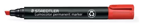 Alkoholos marker, 2-5 mm, vágott, STAEDTLER "Lumocolor® 350", piros