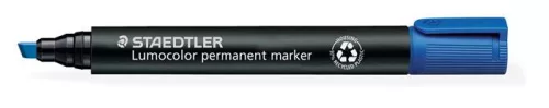 Alkoholos marker, 2-5 mm, vágott, STAEDTLER "Lumocolor® 350", kék