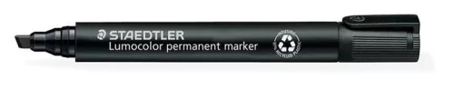 Alkoholos marker, 2-5 mm, vágott, STAEDTLER "Lumocolor® 350", fekete