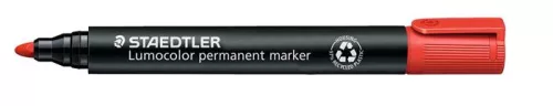 Alkoholos marker, 2 mm, kúpos, STAEDTLER "Lumocolor® 352", piros