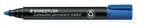 Alkoholos marker, 2 mm, kúpos, STAEDTLER "Lumocolor® 352", kék