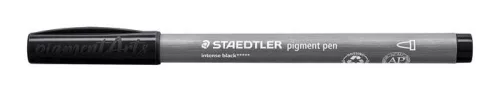 Filctoll, 1 mm, kúpos, 2 db, STAEDTLER® "Pigment pen 376", intenzív fekete