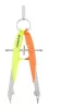 Körző készlet, precíziós, 2 darabos, STAEDTLER "Mars Comfort 556", neon sárga/narancs