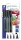 Alkoholos marker készlet, vegyes, STAEDTLER "Lumocolor® 60" 4 különböző vonalvastagság, fekete