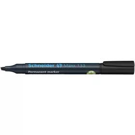   Alkoholos marker, 1-4 mm, vágott, SCHNEIDER "Maxx 133", fekete