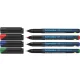 Alkoholos marker készlet, OHP, 0,4 mm, SCHNEIDER "Maxx 220 S", 4 különböző szín