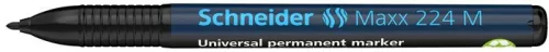 Alkoholos marker, OHP, 1 mm, SCHNEIDER "Maxx 224 M", fekete