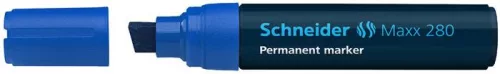 Alkoholos marker, 4-12 mm, vágott, SCHNEIDER "Maxx 280", kék